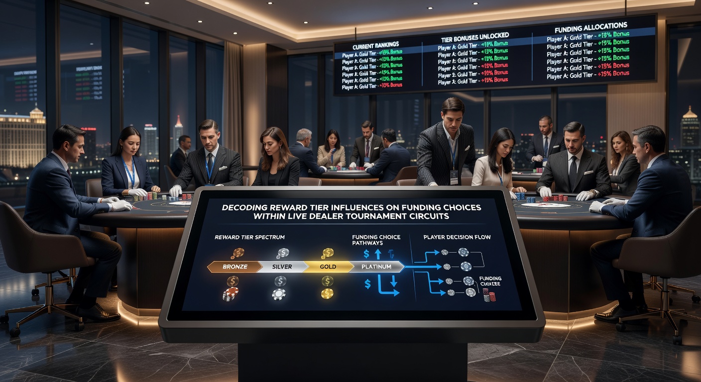 Players reviewing funding options on mobile devices during a live dealer tournament circuit event