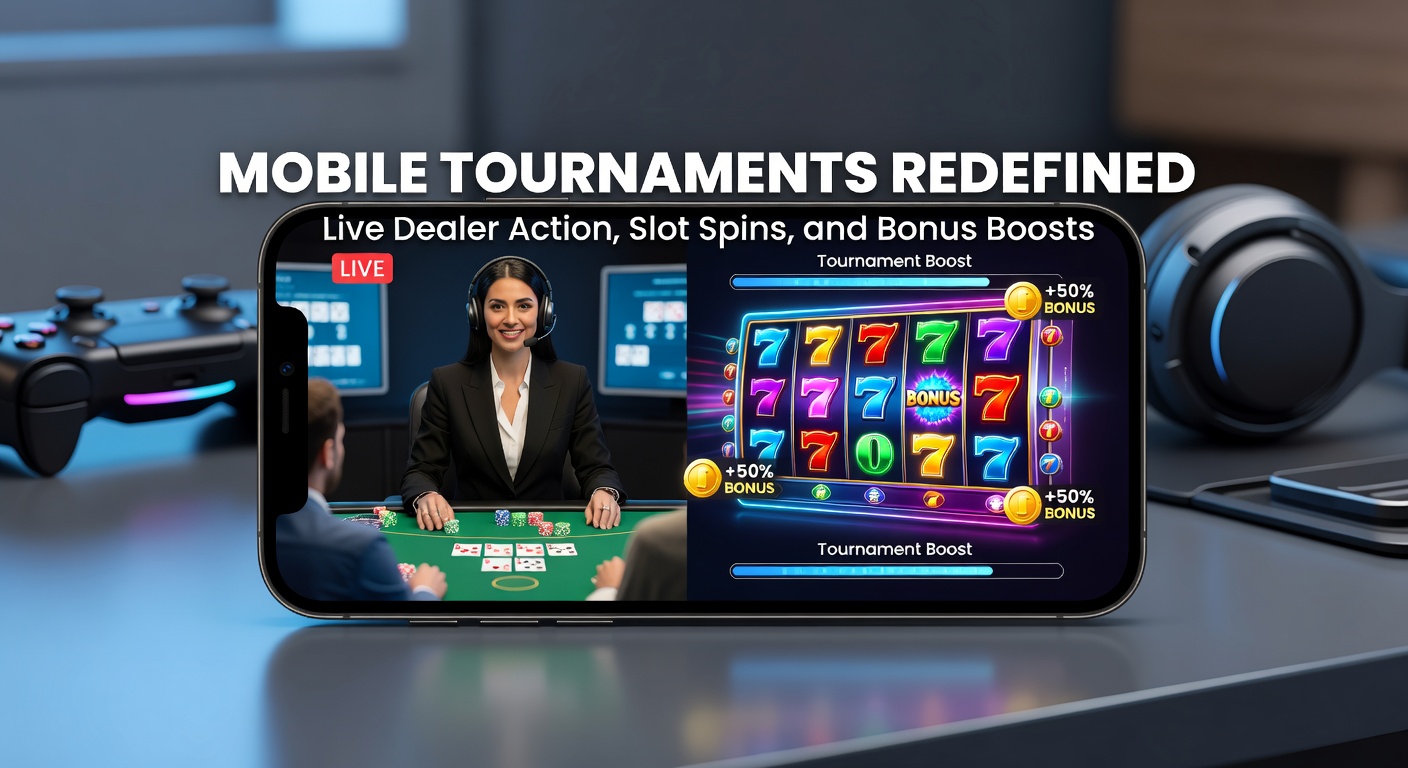 Vibrant mobile screen displaying a live dealer tournament with players competing in real-time, cards flying and chips stacking amid dynamic animations