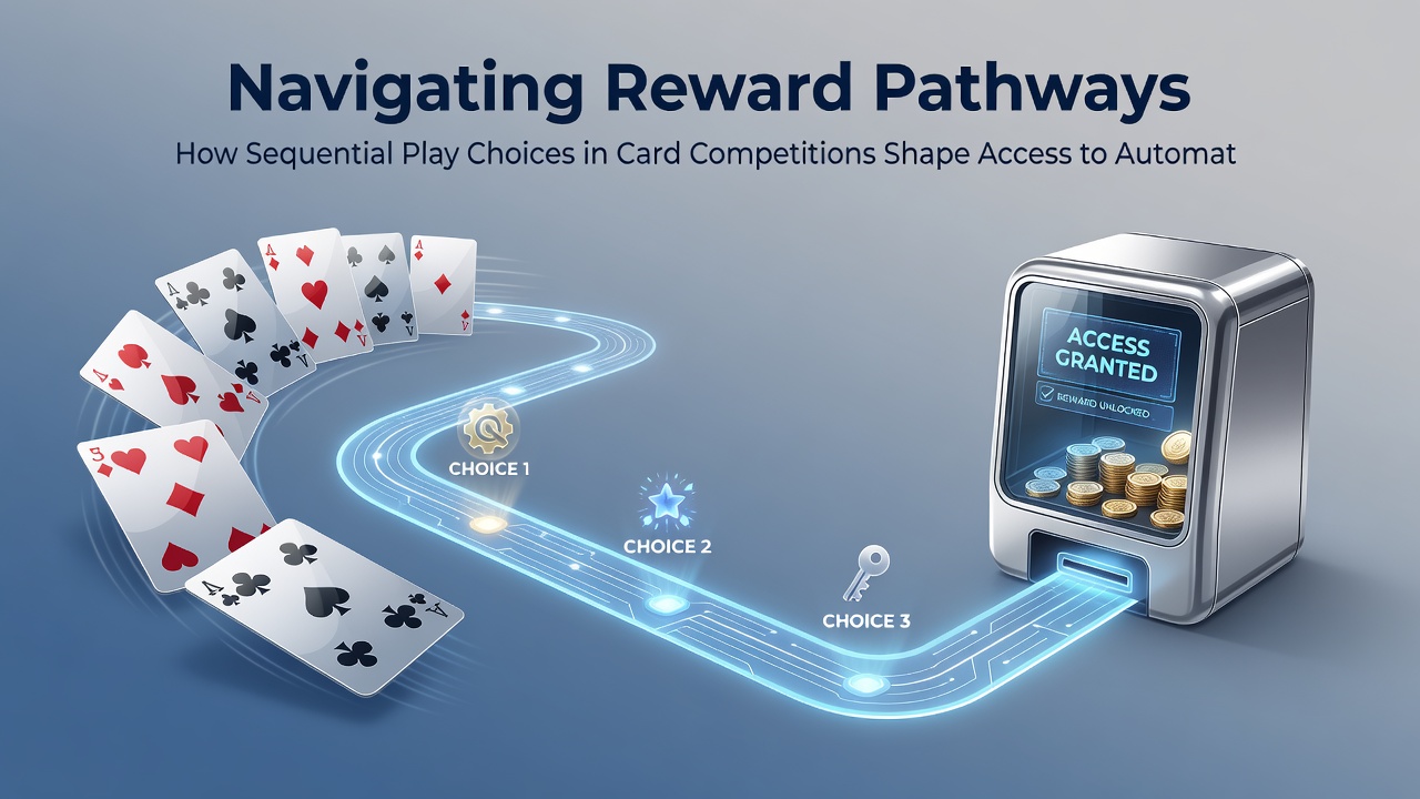 Digital interface displaying loyalty tier progression from card competition results to automated reel feature unlocks