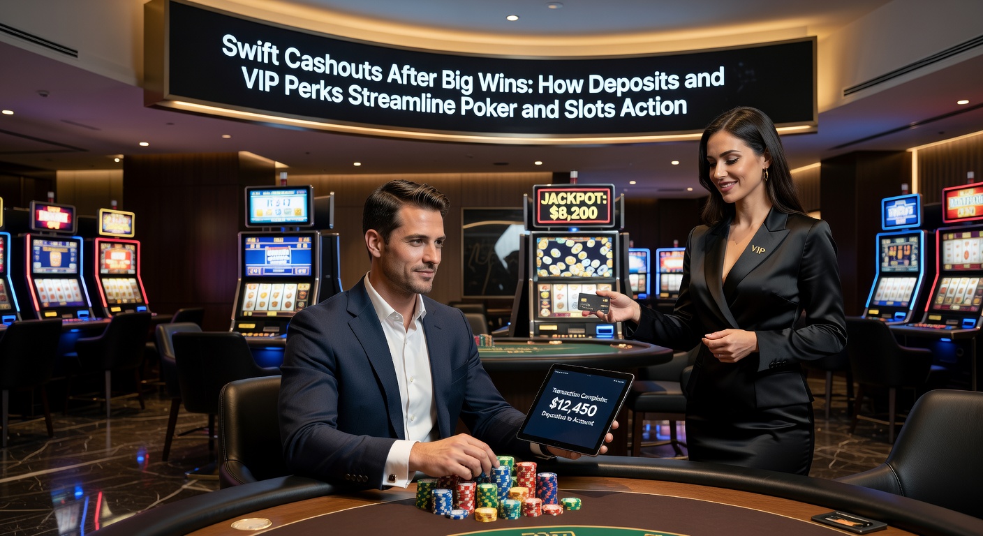 VIP poker player reviewing exclusive perks dashboard showing instant cashout limits and priority support